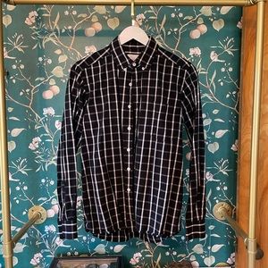 Saturdays Surf NYC black and white plaid shirt